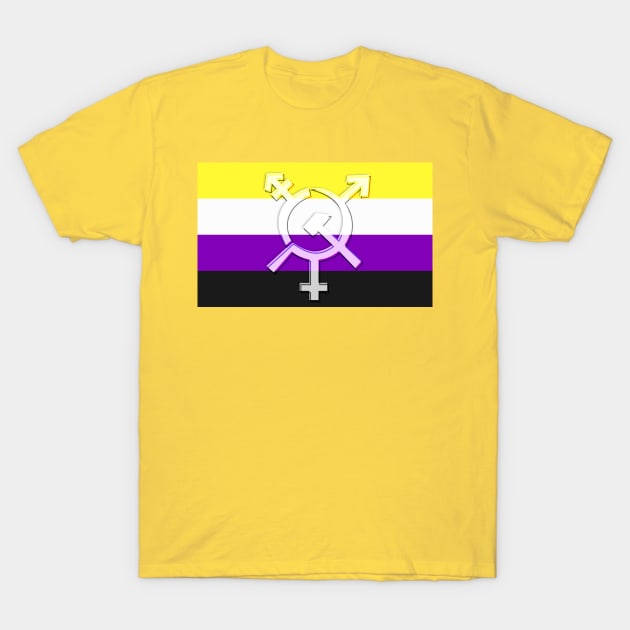 Enby Communist Pride T-Shirt by WallHaxx